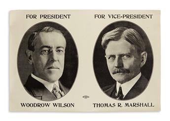 (PRESIDENTS--1916 CAMPAIGN.) For President, Woodrow Wilson * I Am Willing . . . to Play for the Verdict of Mankind.